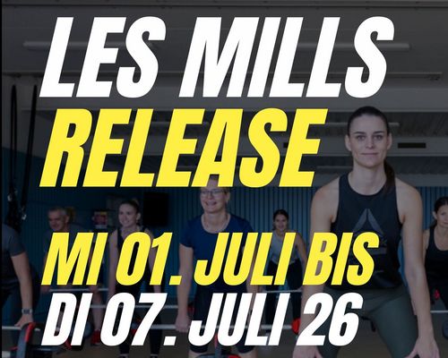 Les Mills Release Woche vom 01.07. bis 07.07.